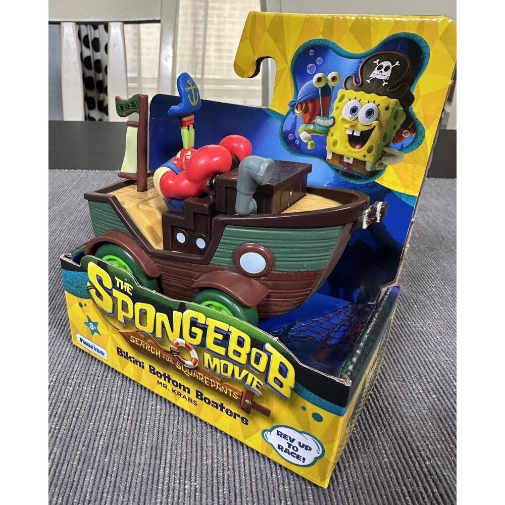 SpongeBob SquarePants Movie Mr Krabs Bikini Bottom Boaters Rev Racer Nickelodeon